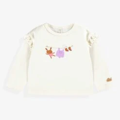 T-shirt Crème Avec Illustration, Naissance