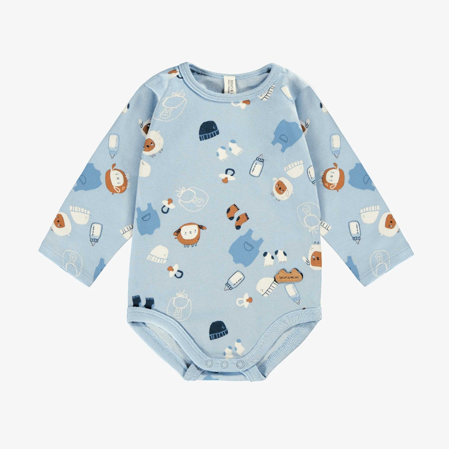 Cache-couche Bleu à Motifs, Naissance 1 Cache-couche Bleu à Motifs, Naissance