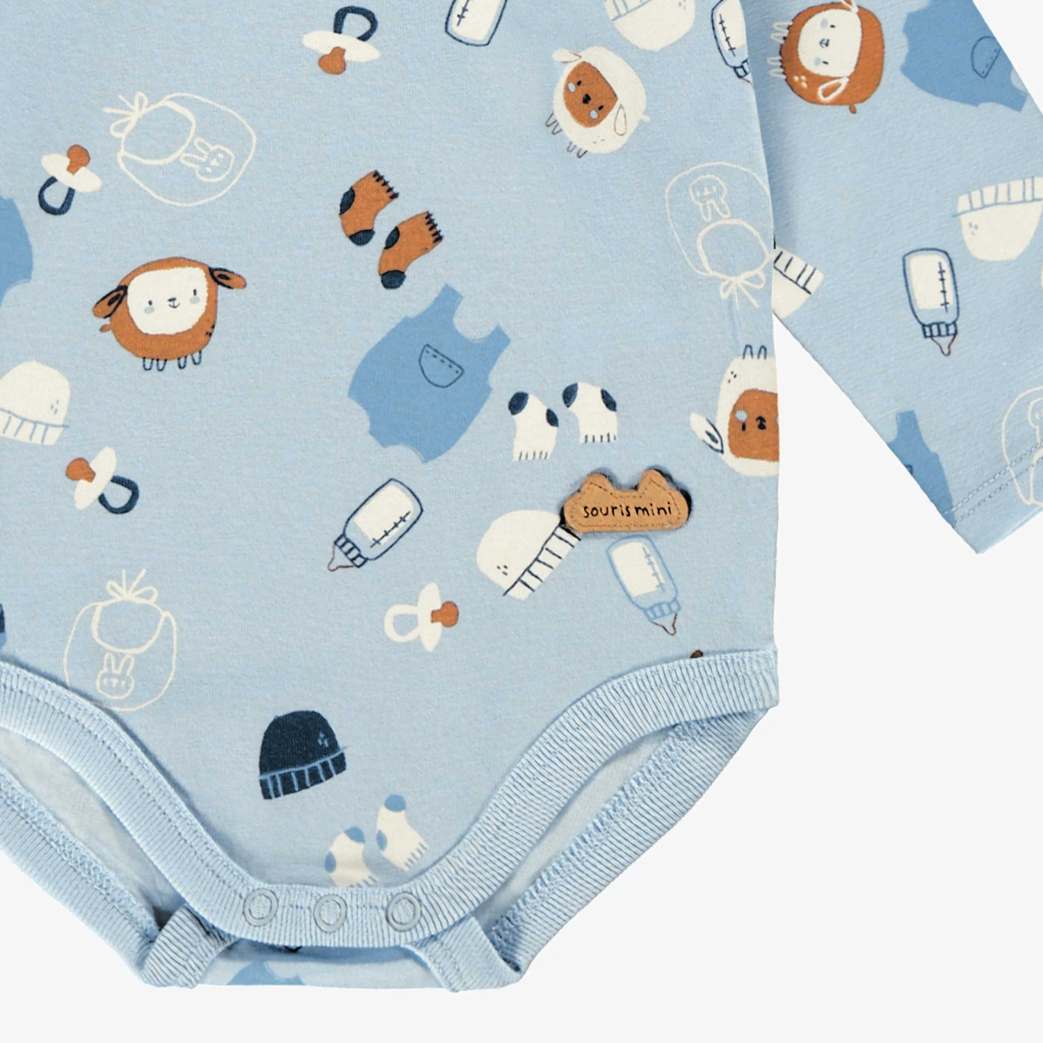 Cache-couche Bleu à Motifs, Naissance 2 Cache-couche Bleu à Motifs, Naissance – Image 2