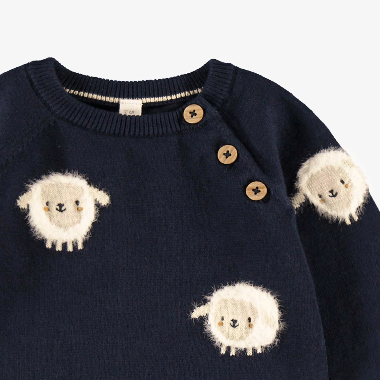 Une Pièce Bleu Marine En Tricot, Naissance 2 Une Pièce Bleu Marine En Tricot, Naissance – Image 2