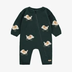 Une Pièce Vert En Tricot Avec Motifs, Naissance