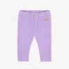 Legging Mauve En Tricot Côtelé, Naissance