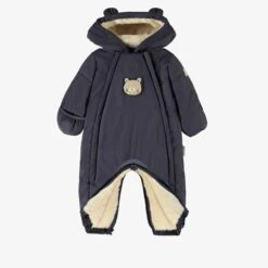 Habit De Neige Une Pièce Gris Nuit Multifonction, Naissance -Souris Mini Boutique F25L7110L 100 Bas ouvert