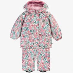 Habit De Neige Deux Pièces Avec Motif Floral, Bébé