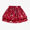 Jupe Rouge à Motifs Festifs, Enfant