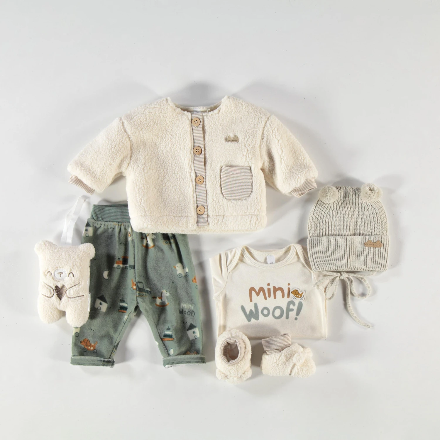 Legging Vert En Velours, Naissance 3 Legging Vert En Velours, Naissance – Image 3