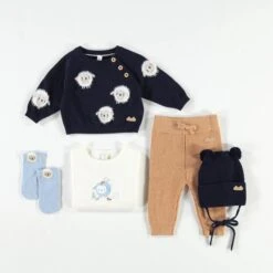 Chandail Bleu Marine En Tricot, Naissance -Souris Mini Boutique Layette88 d1de84f1 37d4 40d2 8653 32db106789ba