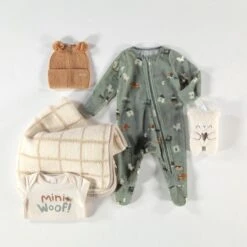 Pyjama Vert En Velours, Naissance -Souris Mini Boutique Layette9 47911829 c1f0 4c76 b008 137982af24d2