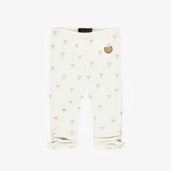 Legging Crème Avec Motifs De Boucles, Bébé