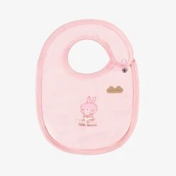 L’ensemble Pyjama, Bavoir Et Chapeau Crème Et Rose, Naissance -Souris Mini Boutique N00L4002L 98 Bavoir