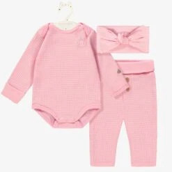 L’ensemble Cache-couche, Pantalon Et Bandeau Rose, Naissance
