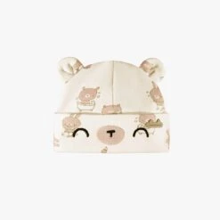 Coffret Cadeau Crème Et Beige « Le Classique » (8 Pièces), Naissance 29 Coffret Cadeau Crème Et Beige « Le Classique » (8 Pièces), Naissance -Souris Mini Boutique N00L4006L 98 JERSEY Bonnet2