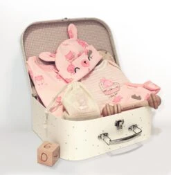 Coffret Cadeau Rose Et Crème « Le Classique » (8 Pièces), Naissance -Souris Mini Boutique N00L4006L BOITEpleine OK5