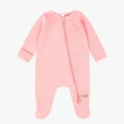 Coffret Cadeau Rose Et Crème « Le Signature » (11 Pièces), Naissance -Souris Mini Boutique N00L4007L 98 JERSEY PyjamaRayures2