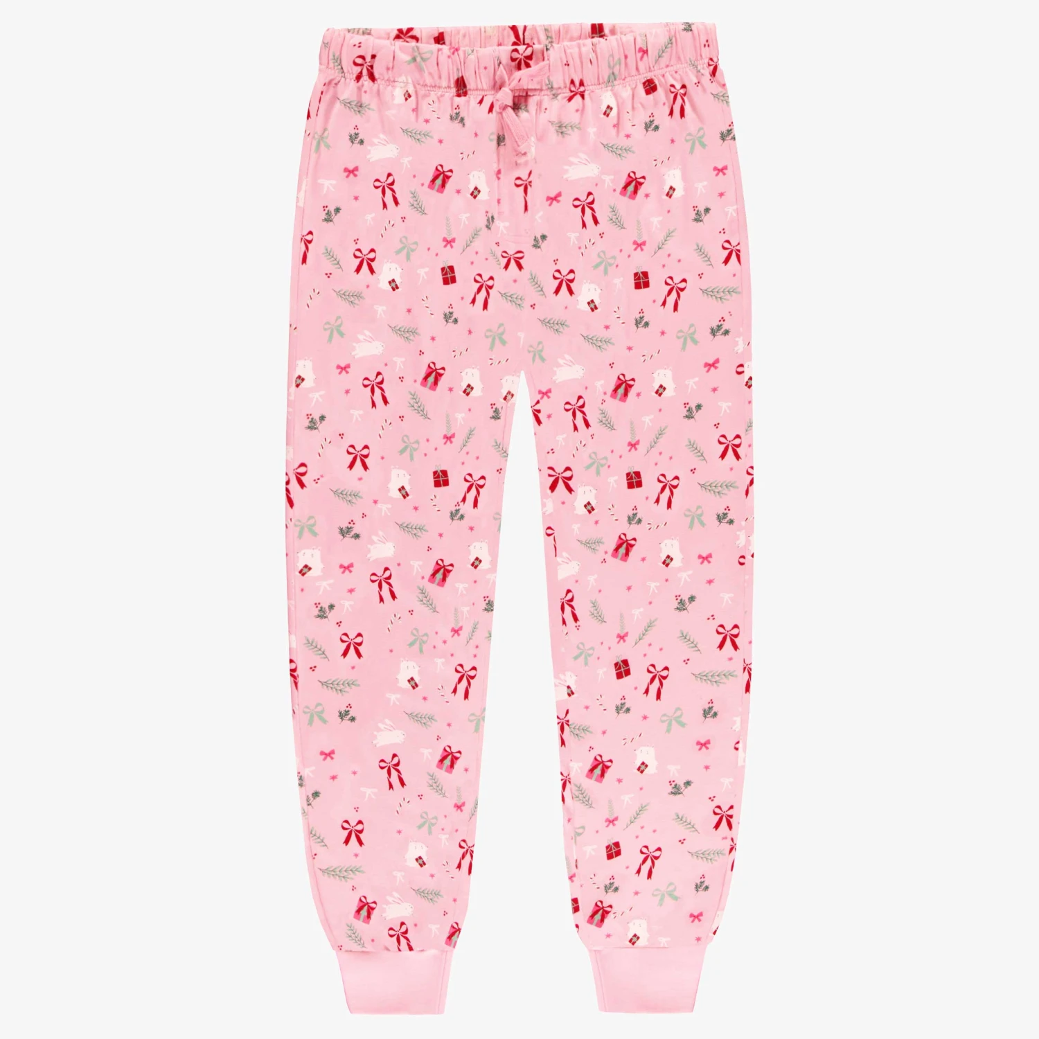 Pantalon De Pyjama Rose à Motifs Des Fêtes, Adulte 1 Pantalon De Pyjama Rose à Motifs Des Fêtes, Adulte