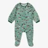 Pyjama Une Pièce Vert à Motifs Des Fêtes, Bébé