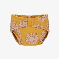 Couche Réutilisable Ultramince Jaune à Motif De Fleurs, Bébé