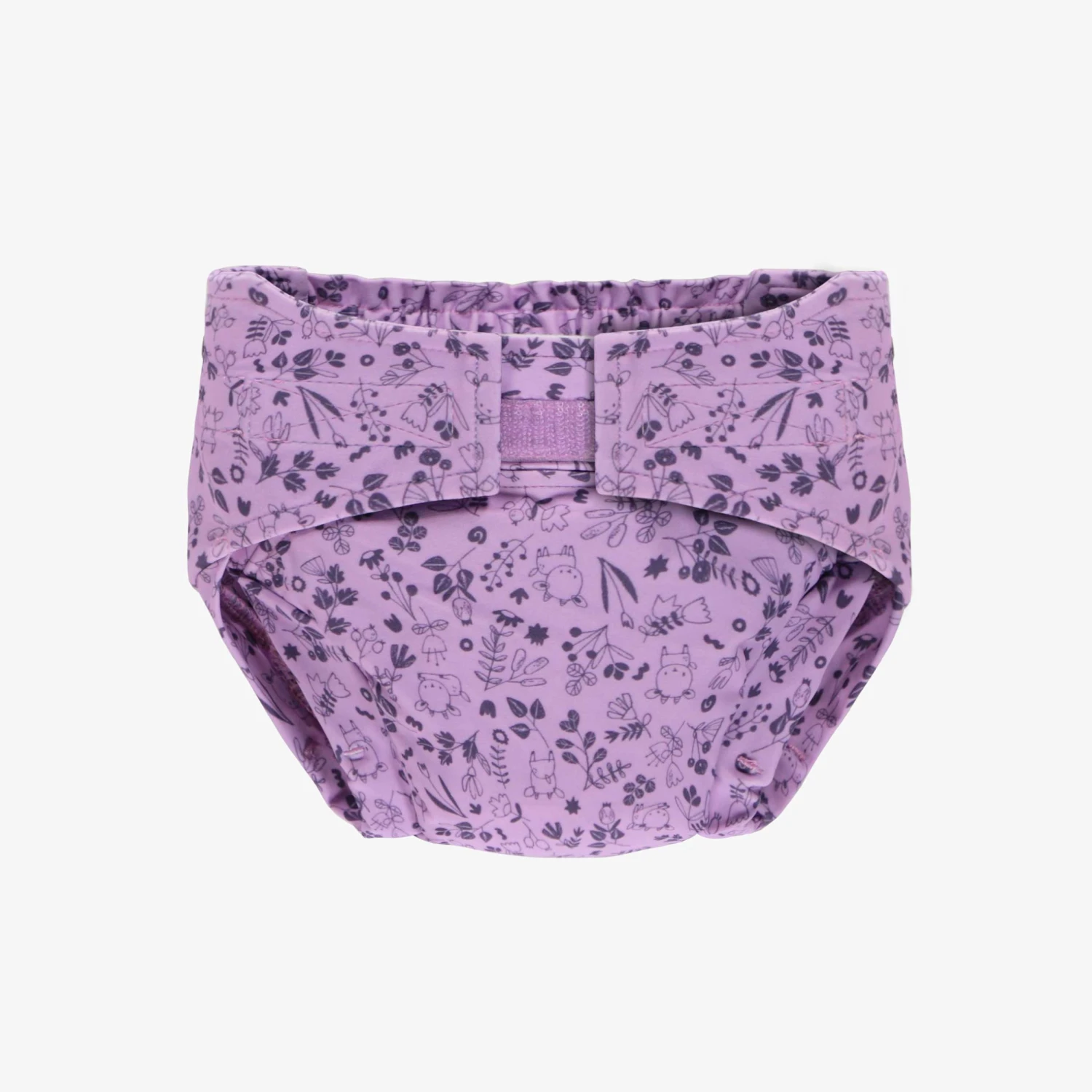 Couche Réutilisable Ultramince Mauve à Motif De Fleurs, Bébé 1 Couche Réutilisable Ultramince Mauve à Motif De Fleurs, Bébé