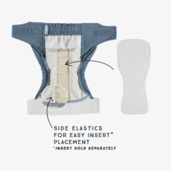 Couche Réutilisable Ultramince Bleu à Motif De Flèches, Bébé -Souris Mini Boutique S23B6104B 00 InterieurEN