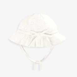 Chapeau Blanc En Broderie Anglaise, Bébé -Souris Mini Boutique S25B9808B 100 B3 80ce6e24 b154 40a3 97e4 c12aea66362c