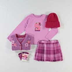 T-shirt Mauve Avec Imprimé, Enfant 5 T-shirt Mauve Avec Imprimé, Enfant -Souris Mini Boutique SHOP THE LOOK College Enfant 6