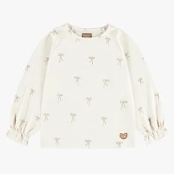 T-shirt Crème à Motifs, Enfant