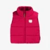 Veste Doudoune Sans Manches Rouge Framboise, Bébé