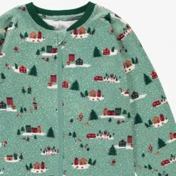 Pyjama Une Pièce Vert à Motifs Des Fêtes, Enfant 9 Pyjama Une Pièce Vert à Motifs Des Fêtes, Enfant -Souris Mini Boutique Zoom details du pyjama une piece vert motifs des Fetes enfant 0985005c jpeg