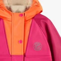 Manteau Imperméable Rose Et Orange, Bébé 12 Manteau Imperméable Rose Et Orange, Bébé -Souris Mini Boutique Zoom manteau impermeable rose et orange bebe 09b20003