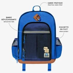 Sac à Dos Bleu, Enfant -Souris Mini Boutique bleu bilingue 1