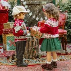 Jupe Verte à Paillettes, Bébé -Souris Mini Boutique chandails tricot noel enfants cadeaux fetes souris mini jpg