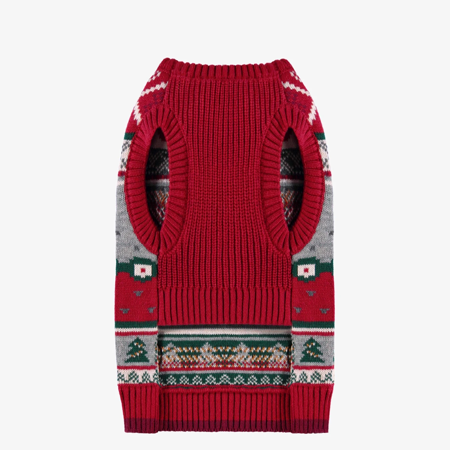 Chandail Rouge En Tricot Pour Animaux 4 Chandail Rouge En Tricot Pour Animaux – Image 4