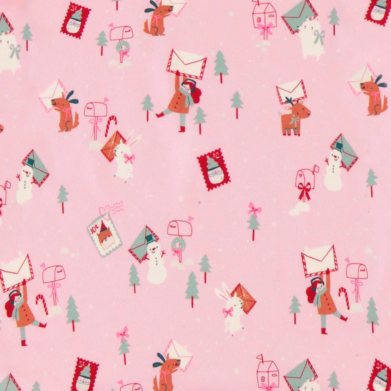 Robe De Nuit Rose à Motifs Des Fêtes, Enfant 5 Robe De Nuit Rose à Motifs Des Fêtes, Enfant – Image 5