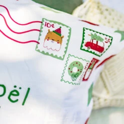 Taie D'oreiller Réversible « Lettre Au Père Noël » 11 Taie D'oreiller Réversible « Lettre Au Père Noël » -Souris Mini Boutique zoom coussin noel pere noel ho ho ho souris mini jpg